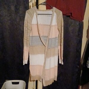 Source Unknown Pastel Striped Cardigan